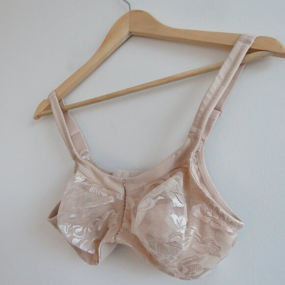 WACOAL Awareness Full Figure Seamless Wire Free Bra in Sand Lace - Size 36B - Picture 6 of 12